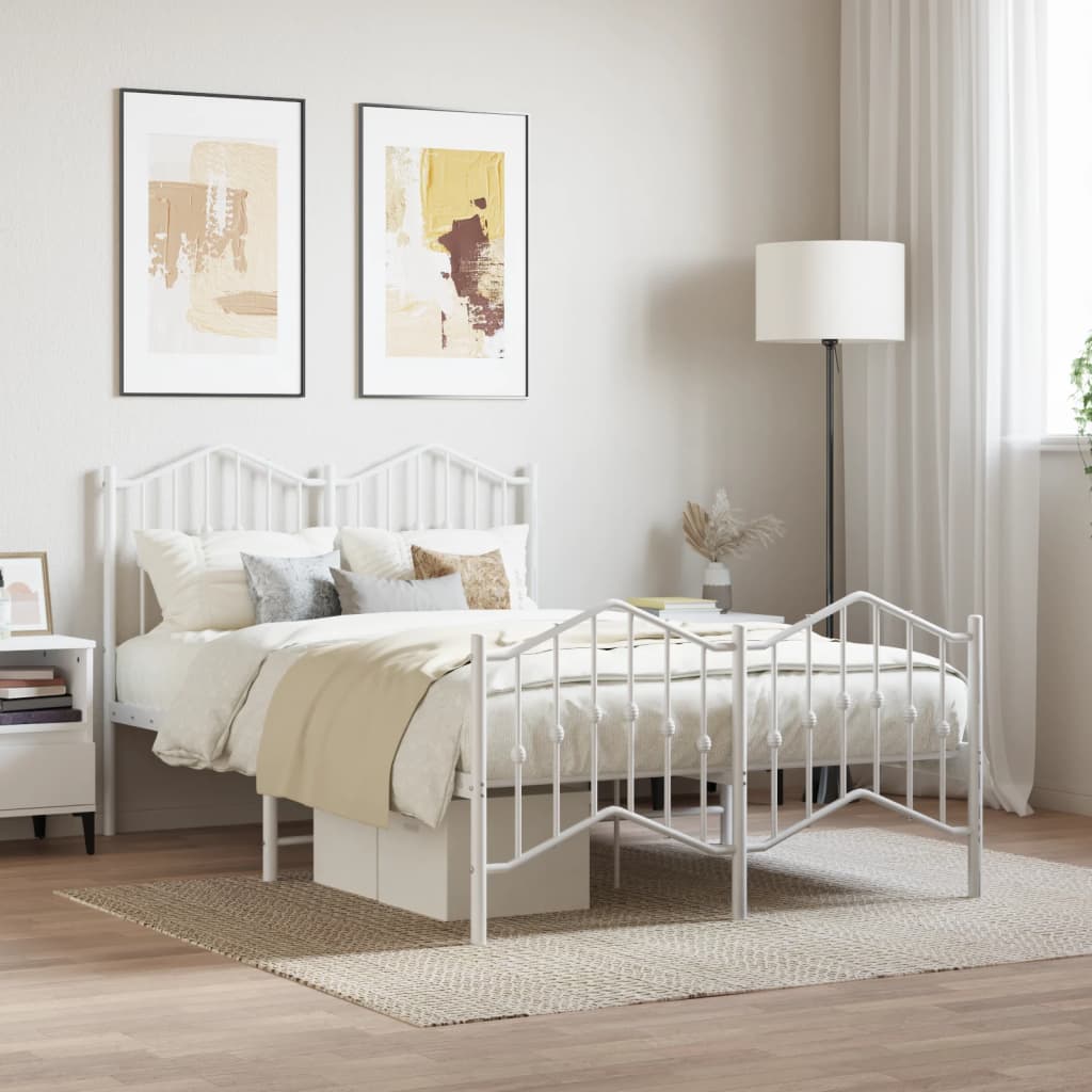 Metal Bed Frame Without Mattress 90X200Cm