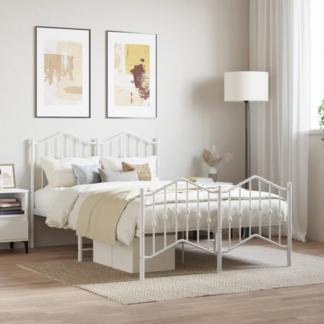 Metal Bed Frame Without Mattress 90X200Cm