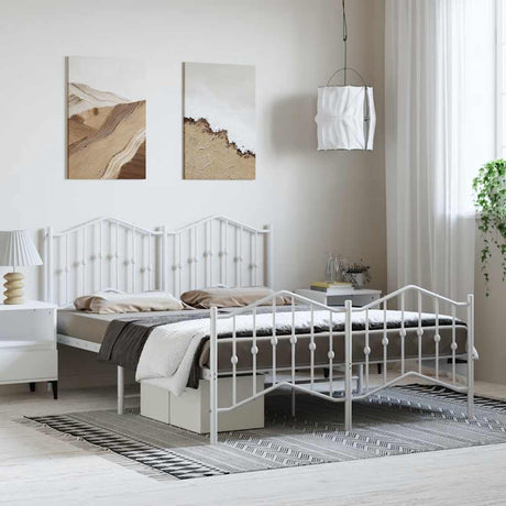 Metal Bed Frame Without Mattress 90X200Cm