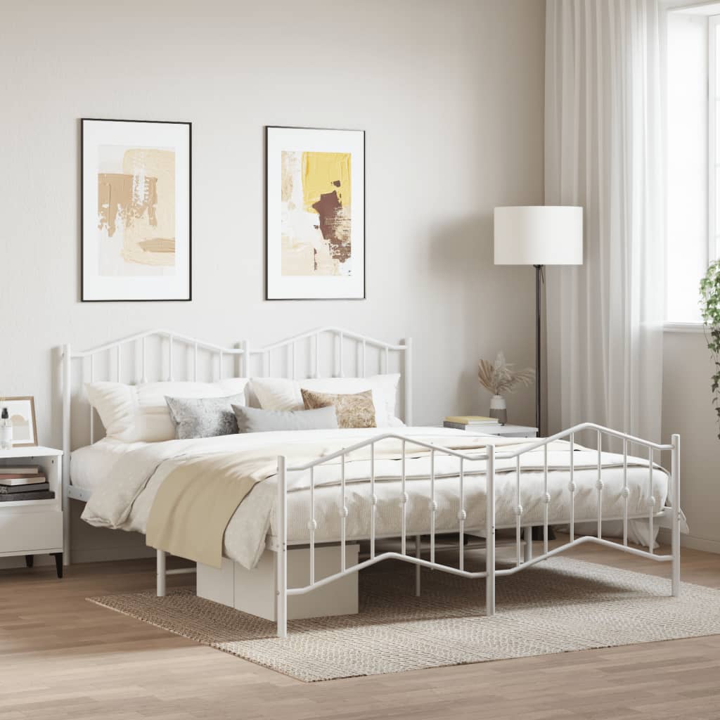 Metal Bed Frame Without Mattress 90X200Cm