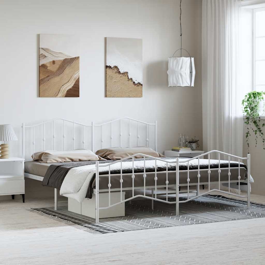 Metal Bed Frame Without Mattress 90X200Cm