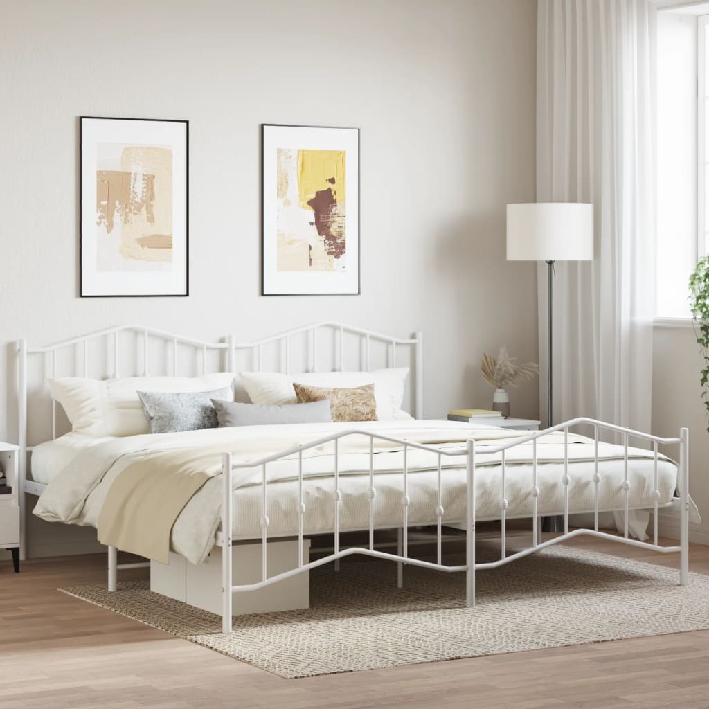Metal Bed Frame Without Mattress 90X200Cm