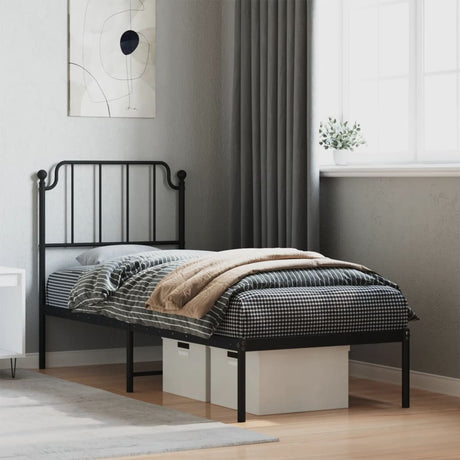 Metal Bed Frame Without Mattress 100X190Cm