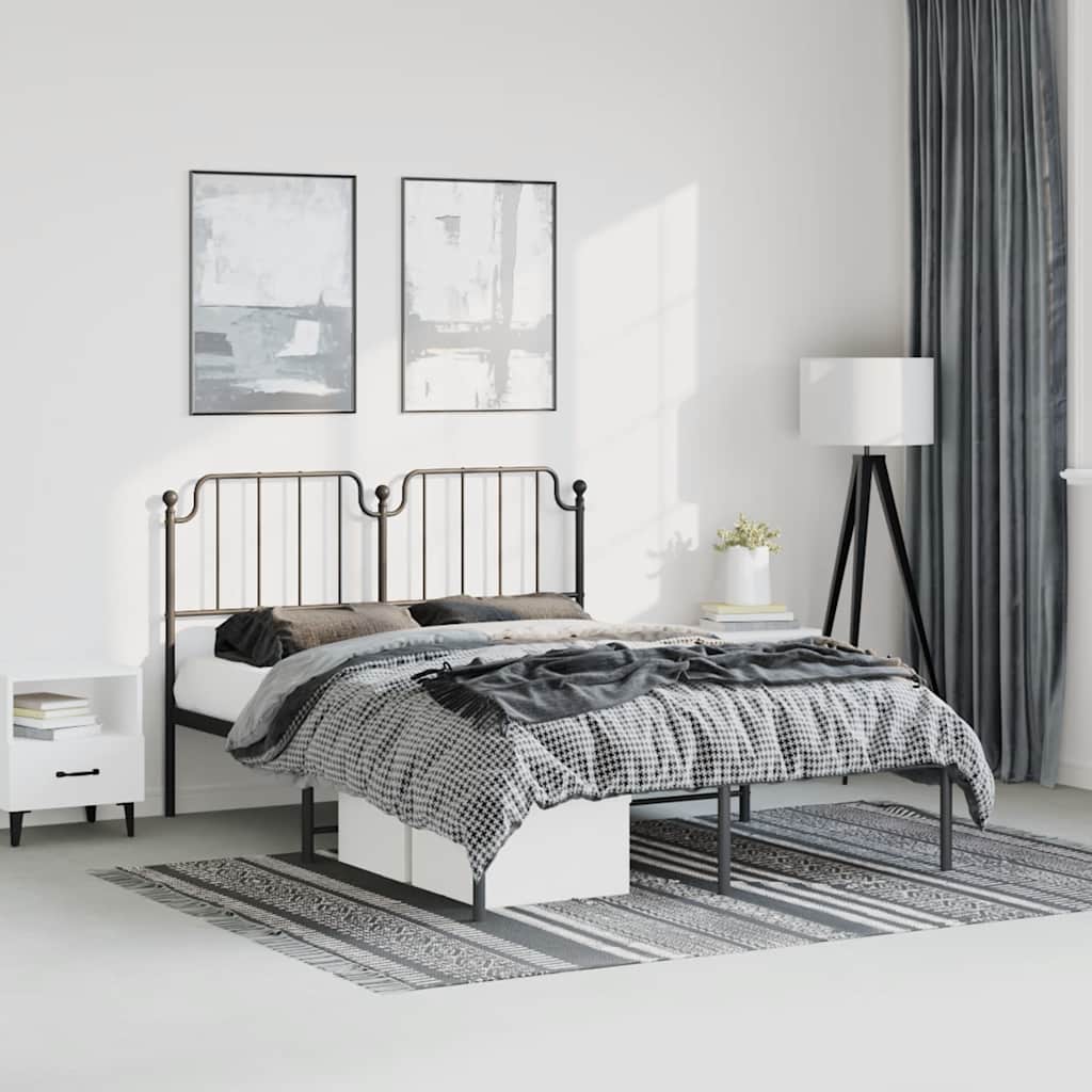 Metal Bed Frame Without Mattress 100X190Cm