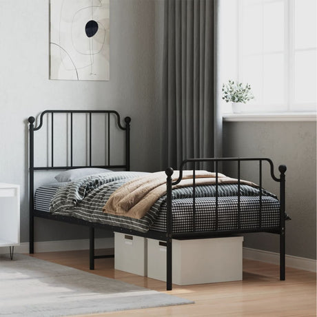 Metal Bed Frame Without Mattress 100X190Cm