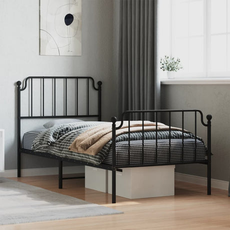 Metal Bed Frame Without Mattress 100X190Cm