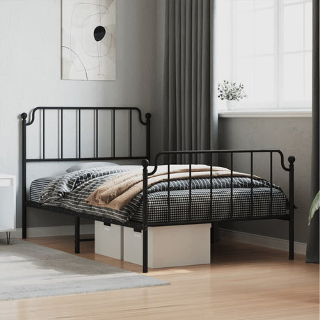 Metal Bed Frame Without Mattress 100X190Cm