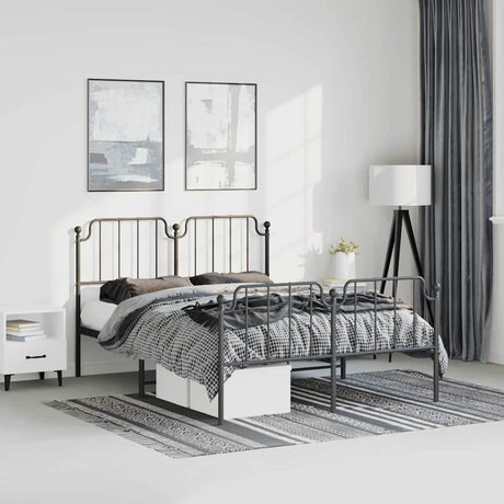 Metal Bed Frame Without Mattress 100X190Cm