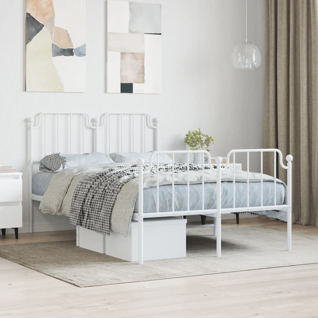 Metal Bed Frame Without Mattress 100X190Cm