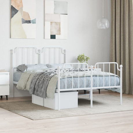 Metal Bed Frame Without Mattress 100X190Cm