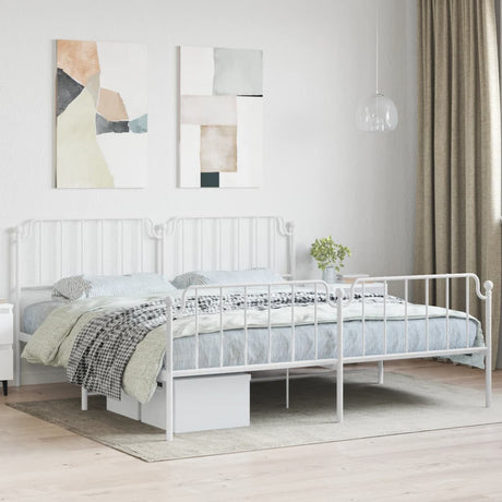 Metal Bed Frame Without Mattress 100X190Cm