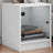 Bedside Cabinet With Glass Door 35X37X42 Cm