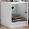 Bedside Cabinet With Glass Door 35X37X42 Cm