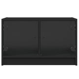 Tv Cabinet With Glass Doors 68X37X42 Cm