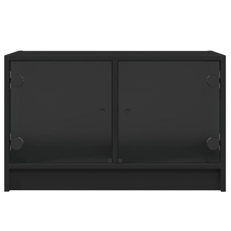 Tv Cabinet With Glass Doors 68X37X42 Cm