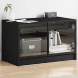 Tv Cabinet With Glass Doors 68X37X42 Cm