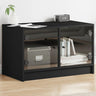 Tv Cabinet With Glass Doors 68X37X42 Cm
