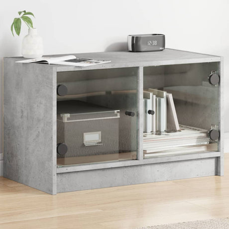 Tv Cabinet With Glass Doors 68X37X42 Cm