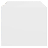 Coffee Table With Glass Doors 68X50X42 Cm