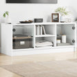 Tv Cabinet With Glass Doors 102X37X42 Cm
