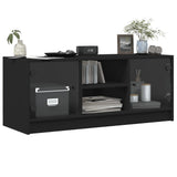 Tv Cabinet With Glass Doors 102X37X42 Cm