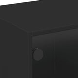 Tv Cabinet With Glass Doors 102X37X42 Cm