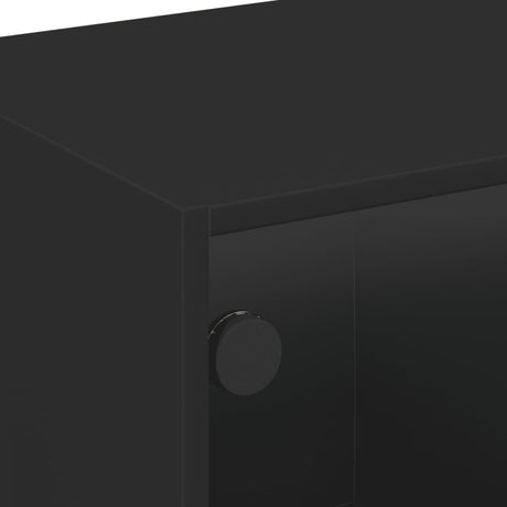 Tv Cabinet With Glass Doors 102X37X42 Cm