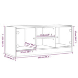 Tv Cabinet With Glass Doors 102X37X42 Cm
