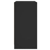 Side Cabinet With Glass Doors 68X37X75.5 Cm