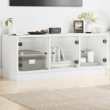 Tv Cabinet With Glass Doors 102X37X42 Cm