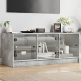 Tv Cabinet With Glass Doors 102X37X42 Cm