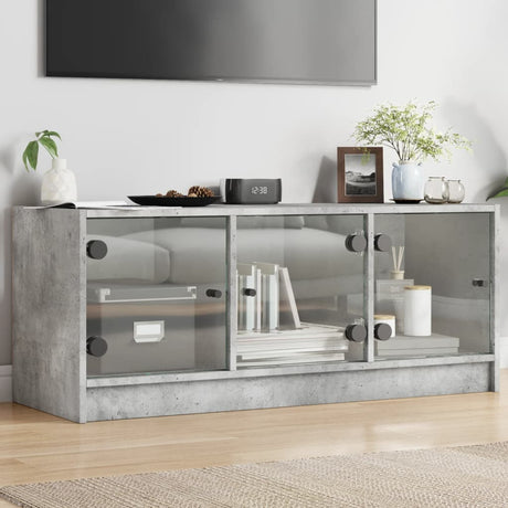 Tv Cabinet With Glass Doors 102X37X42 Cm