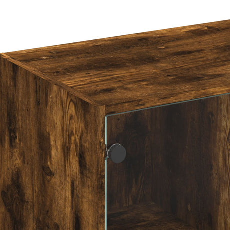 Tv Cabinet With Glass Doors 102X37X42 Cm