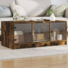 Coffee Table With Glass Doors 102X50X42 Cm