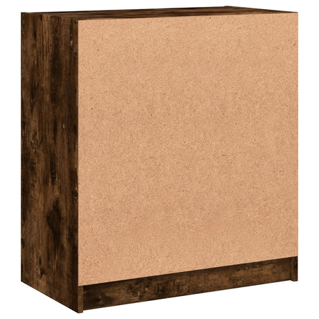 Side Cabinet With Glass Doors 68X37X75.5 Cm