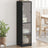 Highboard With Glass Doors 35X37X142 Cm
