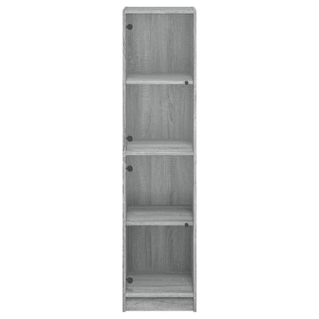 Highboard With Glass Doors 35X37X142 Cm