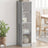 Highboard With Glass Doors 35X37X142 Cm