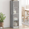 Highboard With Glass Doors 35X37X142 Cm