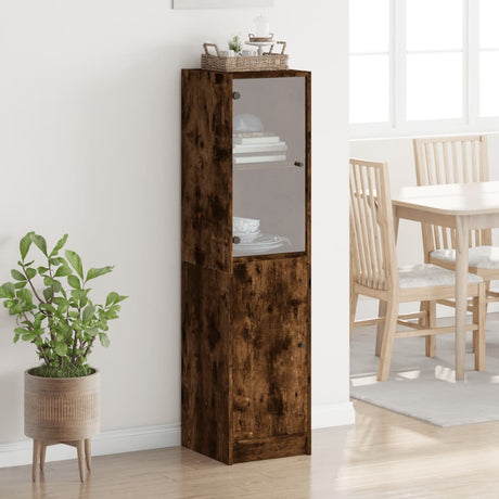 Highboard With Glass Door 35X37X142 Cm