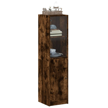 Highboard With Glass Door 35X37X142 Cm