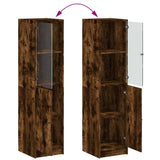 Highboard With Glass Door 35X37X142 Cm