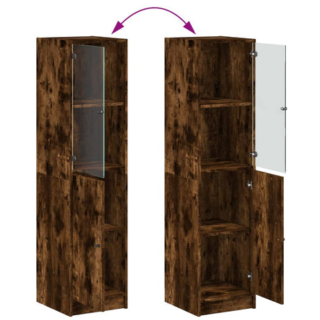 Highboard With Glass Door 35X37X142 Cm