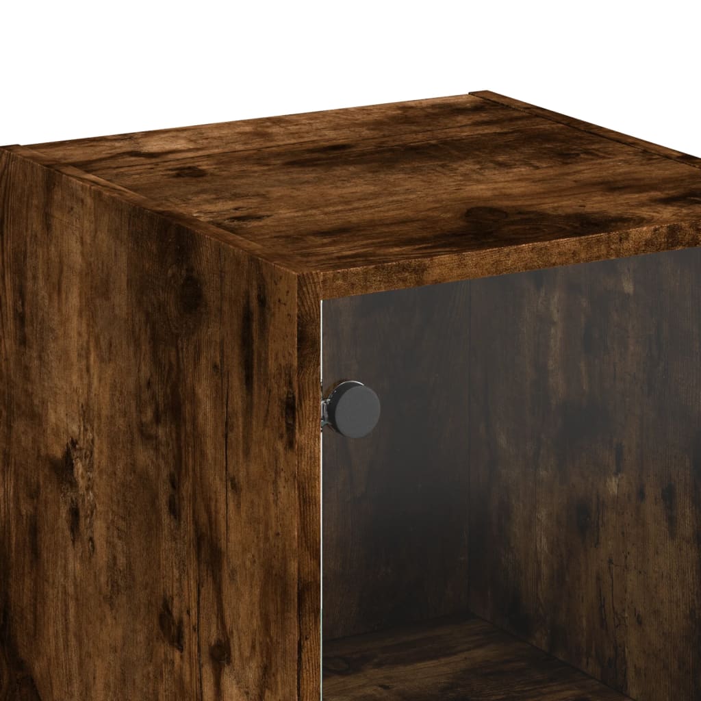 Highboard With Glass Door 35X37X142 Cm