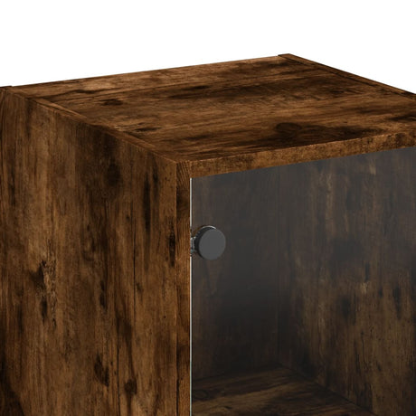 Highboard With Glass Door 35X37X142 Cm