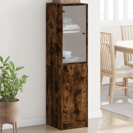 Highboard With Glass Door 35X37X142 Cm