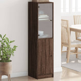 Highboard With Glass Door 35X37X142 Cm