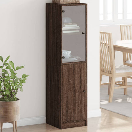 Highboard With Glass Door 35X37X142 Cm