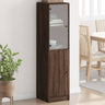 Highboard With Glass Door 35X37X142 Cm
