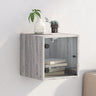 Bedside Cabinet With Glass Door 35X37X35 Cm